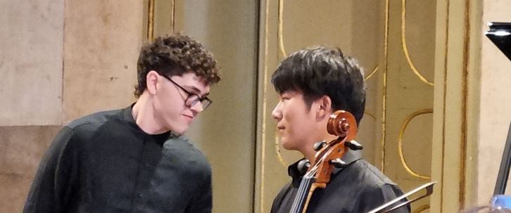 Musica live/Tre giorni per conoscersi e preparare un concerto. Una sfida. L’hanno vinta un giovane pianista e un violoncellista di 17 anni. Ieri gli applausi a Ferrara